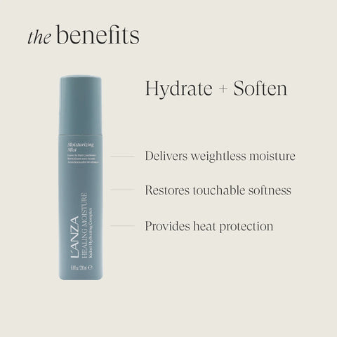 Moi Moi Moisturizing Mist  Healing Moisture     Lichtgewicht sprayconditioner voor hydratatie en herstel van de haarstructuur